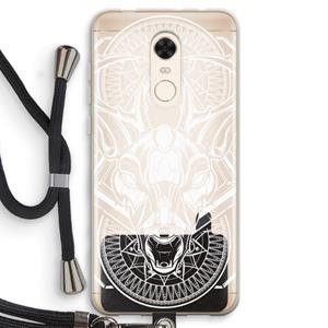 CaseCompany Oh Deer: Xiaomi Redmi 5 Transparant Hoesje met koord