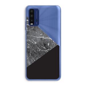 CaseCompany Combinatie marmer: Xiaomi Redmi 9T Transparant Hoesje