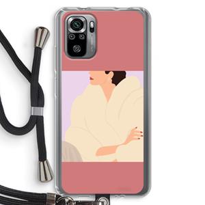 CaseCompany Cosy: Xiaomi Redmi Note 10S Transparant Hoesje met koord