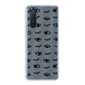 CaseCompany Eye pattern #2: Sony Xperia 5 II Transparant Hoesje