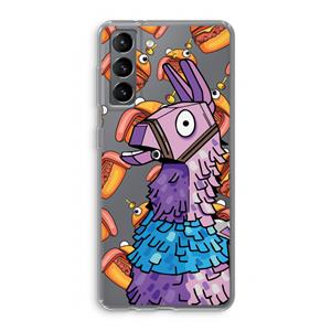 CaseCompany Loot Burger: Samsung Galaxy S21 Transparant Hoesje
