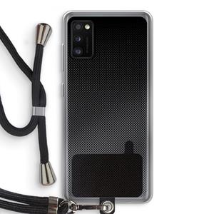 CaseCompany Musketon Halftone: Samsung Galaxy A41 Transparant Hoesje met koord