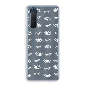 CaseCompany Eye pattern #3: Sony Xperia 5 II Transparant Hoesje