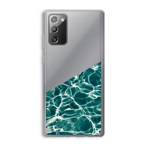 CaseCompany Weerkaatsing water: Samsung Galaxy Note 20 / Note 20 5G Transparant Hoesje