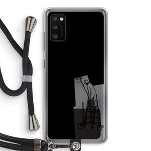 CaseCompany Musketon Painter: Samsung Galaxy A41 Transparant Hoesje met koord