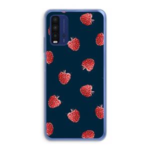CaseCompany Framboosjes: Xiaomi Redmi 9T Transparant Hoesje