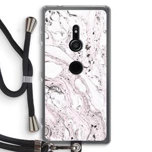 CaseCompany Mengelmoes: Sony Xperia XZ2 Transparant Hoesje met koord