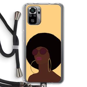 CaseCompany Golden hour: Xiaomi Redmi Note 10S Transparant Hoesje met koord