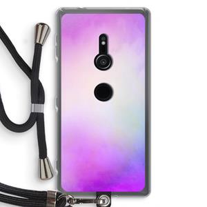CaseCompany Clouds pastel: Sony Xperia XZ2 Transparant Hoesje met koord