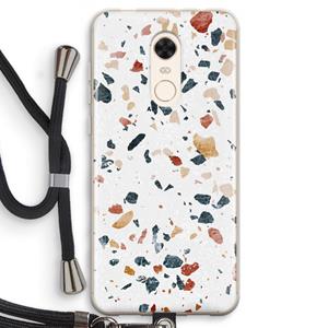 CaseCompany Terrazzo N°4: Xiaomi Redmi 5 Transparant Hoesje met koord