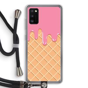 CaseCompany Ice cream: Samsung Galaxy A41 Transparant Hoesje met koord