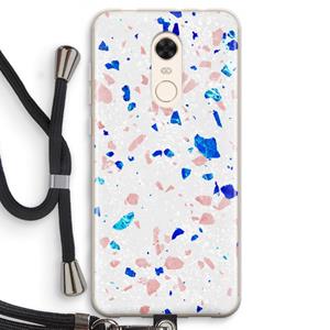 CaseCompany Terrazzo N°6: Xiaomi Redmi 5 Transparant Hoesje met koord