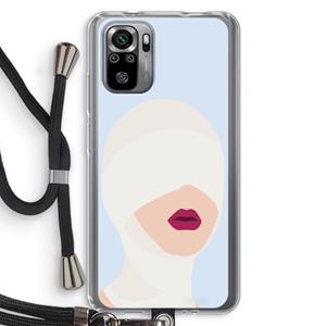 CaseCompany Incognito: Xiaomi Redmi Note 10S Transparant Hoesje met koord