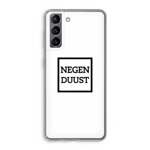 CaseCompany Negenduust vierkant: Samsung Galaxy S21 Transparant Hoesje