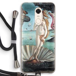 CaseCompany Birth Of Venus: Xiaomi Redmi 5 Transparant Hoesje met koord