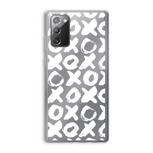 CaseCompany XOXO: Samsung Galaxy Note 20 / Note 20 5G Transparant Hoesje