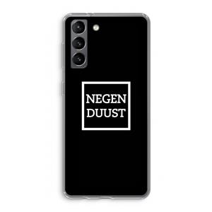 CaseCompany Negenduust black: Samsung Galaxy S21 Transparant Hoesje