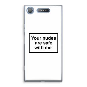 CaseCompany Safe with me: Sony Xperia XZ1 Transparant Hoesje