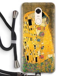 CaseCompany Der Kuss: Xiaomi Redmi 5 Transparant Hoesje met koord