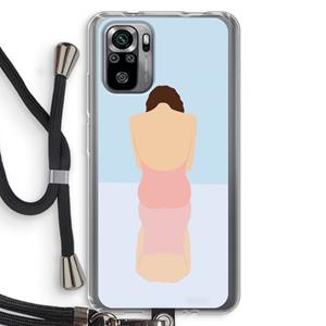 CaseCompany Mirror: Xiaomi Redmi Note 10S Transparant Hoesje met koord