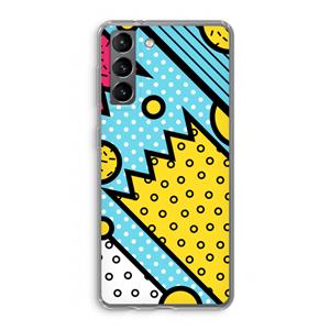 CaseCompany Pop Art #1: Samsung Galaxy S21 Transparant Hoesje