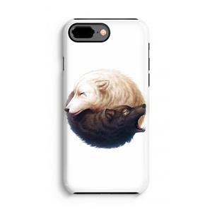 CaseCompany Yin Yang Wolves: iPhone 8 Plus Tough Case