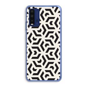 CaseCompany Crazy pattern: Xiaomi Redmi 9T Transparant Hoesje