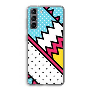 CaseCompany Pop Art #2: Samsung Galaxy S21 Transparant Hoesje