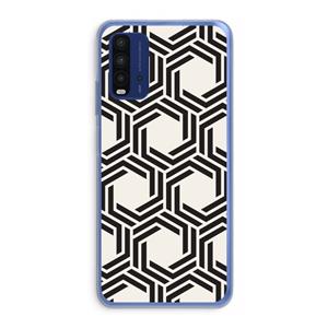 CaseCompany Geometrisch patroon: Xiaomi Redmi 9T Transparant Hoesje