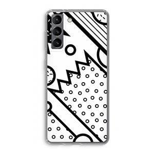 CaseCompany Pop Art #4: Samsung Galaxy S21 Transparant Hoesje