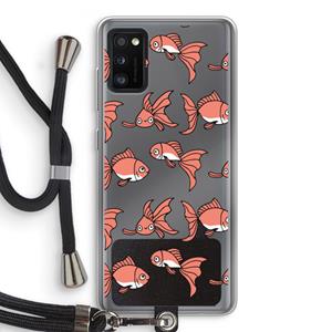 CaseCompany Blub: Samsung Galaxy A41 Transparant Hoesje met koord
