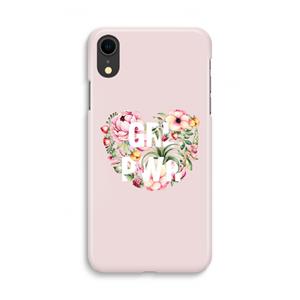 CaseCompany GRL PWR Flower: iPhone XR Volledig Geprint Hoesje