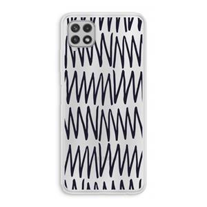 CaseCompany Marrakech Zigzag: Samsung Galaxy A22 4G Transparant Hoesje