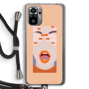 CaseCompany Surprise: Xiaomi Redmi Note 10S Transparant Hoesje met koord