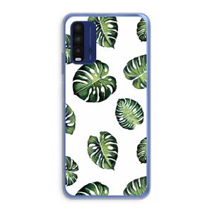 CaseCompany Tropische bladeren: Xiaomi Redmi 9T Transparant Hoesje