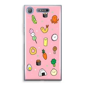 CaseCompany Happy bento friends: Sony Xperia XZ1 Transparant Hoesje