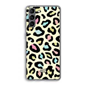 CaseCompany Leopard pattern: Samsung Galaxy S21 Transparant Hoesje