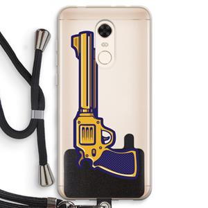 CaseCompany Pew Pew Pew: Xiaomi Redmi 5 Transparant Hoesje met koord