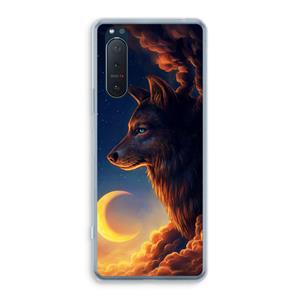 CaseCompany Night Guardian: Sony Xperia 5 II Transparant Hoesje