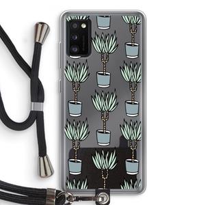 CaseCompany Boompje: Samsung Galaxy A41 Transparant Hoesje met koord