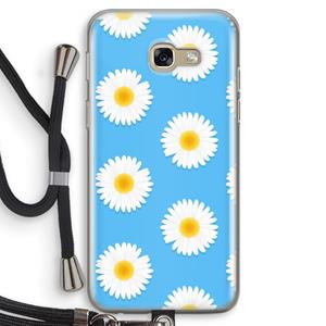 CaseCompany Margrietjes: Samsung Galaxy A5 (2017) Transparant Hoesje met koord
