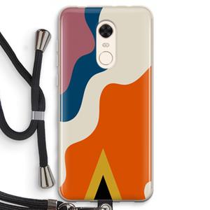 CaseCompany Noor A: Xiaomi Redmi 5 Transparant Hoesje met koord