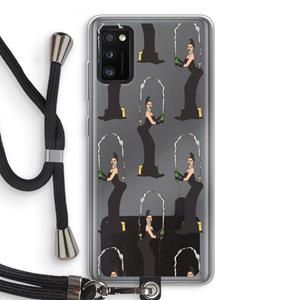 CaseCompany Pop Some Kim: Samsung Galaxy A41 Transparant Hoesje met koord