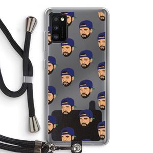 CaseCompany Drake Away: Samsung Galaxy A41 Transparant Hoesje met koord