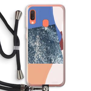 CaseCompany Billy: Samsung Galaxy A20e Transparant Hoesje met koord