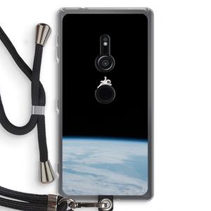 CaseCompany Alone in Space: Sony Xperia XZ2 Transparant Hoesje met koord