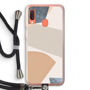 CaseCompany Formo: Samsung Galaxy A20e Transparant Hoesje met koord