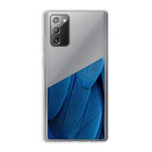 CaseCompany Pauw: Samsung Galaxy Note 20 / Note 20 5G Transparant Hoesje