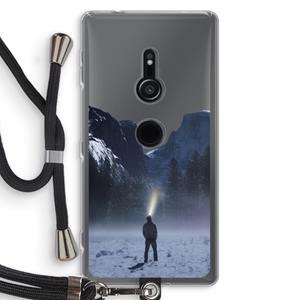 CaseCompany Wanderlust: Sony Xperia XZ2 Transparant Hoesje met koord