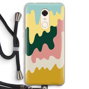 CaseCompany Baar B: Xiaomi Redmi 5 Transparant Hoesje met koord